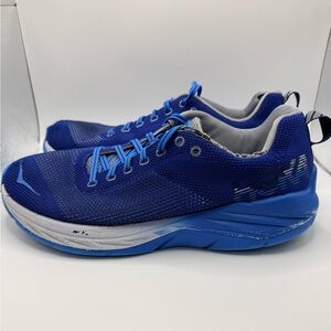 HOKA ONE ONE Mach Mesh Men’s Running Athletic Sneakers Blue White Size 10